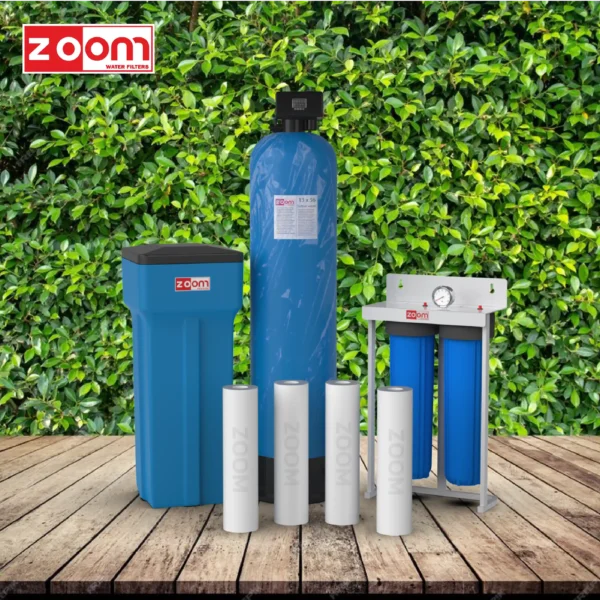 Zoom Water Softener providing purified and softened water for homes and offices.