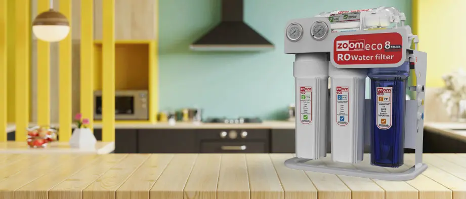 Zoom Eco 8-Stage Water Filter - Affordable RO System with High-Quality Water Purification