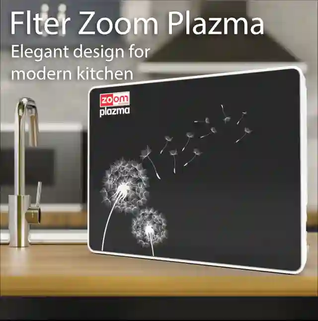 Zoom Plazma 100 GPD Water Filter – 7-Stage RO, Modern Design