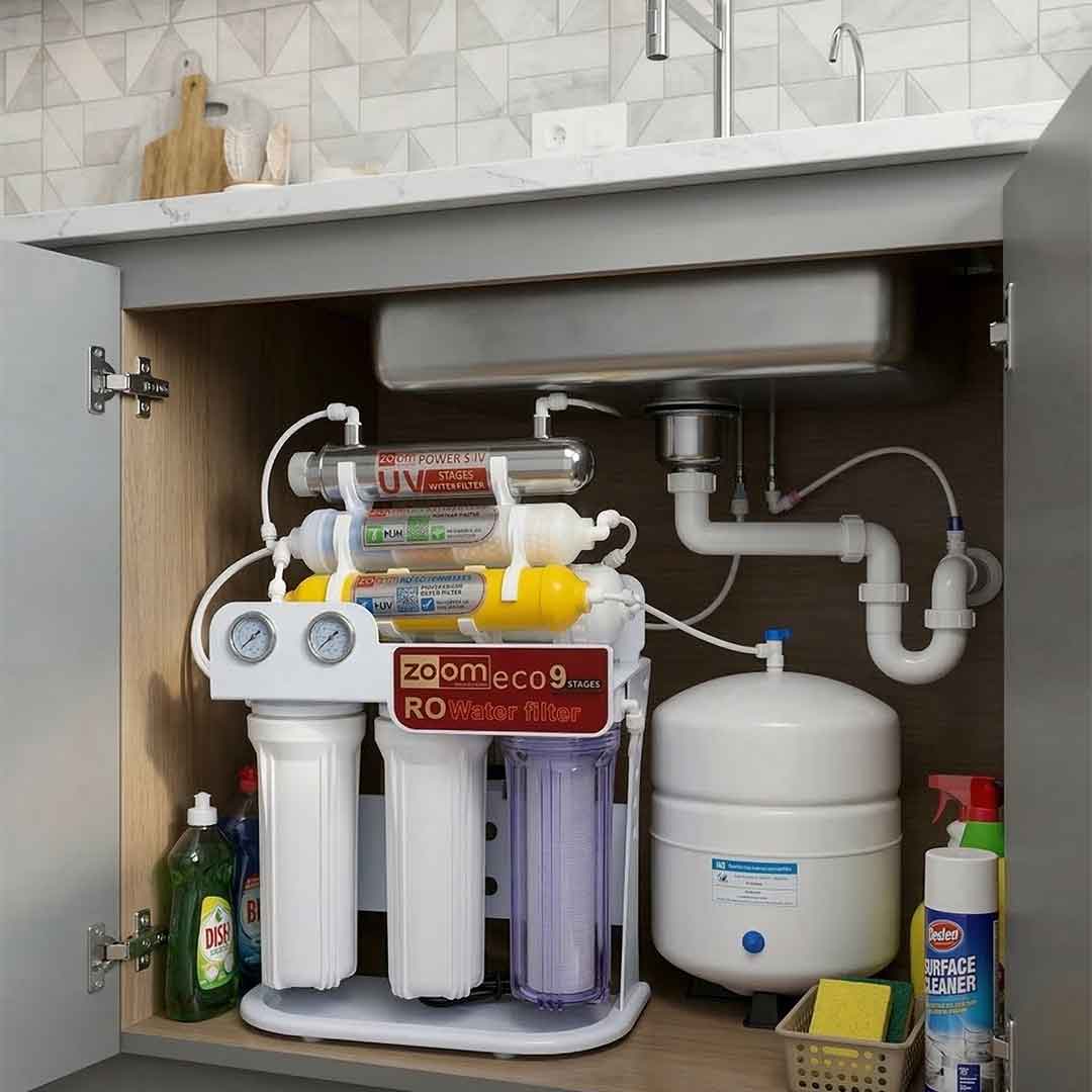 فلتر مياه زووم الاقتصادي 9 مراحل UV - الصورة 3
