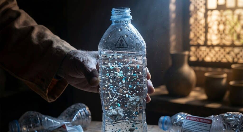 مخاطر قارورة المياه البلاستيك